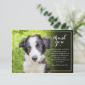 ペットロス悔やみや弔慰フォトスクリプト サンキューカード (スタンド正面)