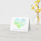 ペットロス悔やみや弔慰レインボーブリッジ死の犬/猫 カード (黄色い花)