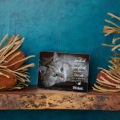 ペットロス悔やみや弔慰写真記念キャットペット フォトプラーク (側面)