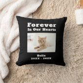 ペットロス悔やみや弔慰永遠に私たちのハート クッション (ブランケット)
