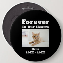 ペットロス悔やみや弔慰永遠に私たちのハート 缶バッジ