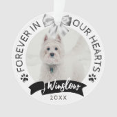 ペットロス悔やみや弔慰記念ドッグメモリアル オーナメント (正面)