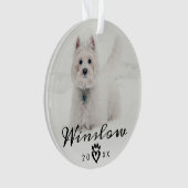 ペットロス悔やみや弔慰記念ドッグメモリアル オーナメント (正面)