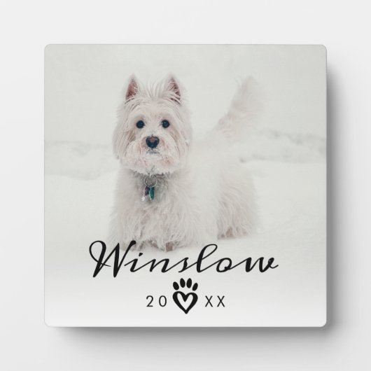 ペットロス悔やみや弔慰記念ドッグメモリアル フォトプラーク (正面)