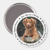 ペットロス悔やみや弔慰記念ペット マグネット (正面/裏面)