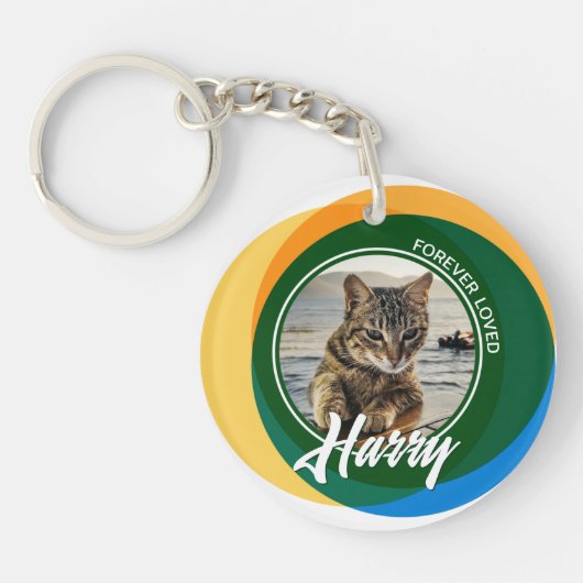 ペットロス悔やみや弔慰記念記念シンボル キーホルダー (正面)