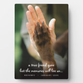 ペットロス犬の写真追悼プラーク フォトプラーク (正面)