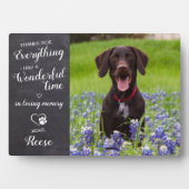 ペットロス犬メモリアルカスタム写真プレート フォトプラーク (正面)