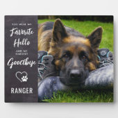 ペットロス犬メモリアルギフト – ペットロス悔やみや弔慰 フォトプラーク (正面)