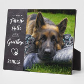 ペットロス犬メモリアルギフト – ペットロス悔やみや弔慰 フォトプラーク (側面)