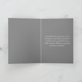 ペットロス犬悔やみや弔慰グレー手描き カード (内部)