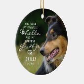 ペットロス犬記念撮影引用文記念 セラミックオーナメント (右)