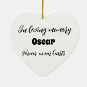 ペットロス猫記念セラミックオーナメント セラミックオーナメント (裏面)