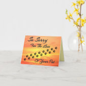 ペットロス猫/犬 カード (黄色い花)