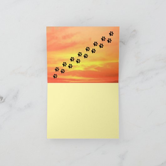 ペットロス猫/犬 カード (内部)