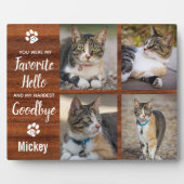 ペットロス素朴キャットメモリアル フォトプラーク (正面)