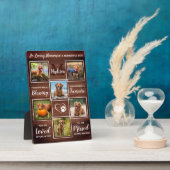 ペットロス素朴ギフト6フォトコラージュ犬メモリアル フォトプラーク (側面)