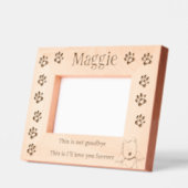 ペットロス記念ウェスティー レーザー彫刻フレーム (左)