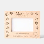 ペットロス記念ウェスティー レーザー彫刻フレーム (正面)