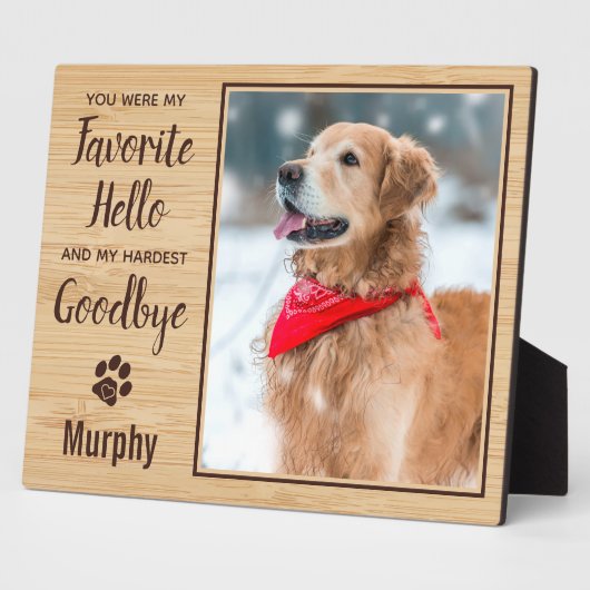 ペットロス記念ペット記念写真 フォトプラーク (側面)