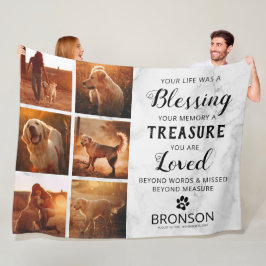 ペットロス記念写真集 フリースブランケット