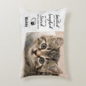 ペットロス記念悔やみや弔慰ペットキャットメモリアル アクセントクッション (正面(垂直))