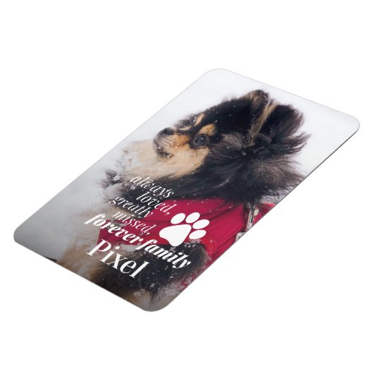 ペットロス記念悔やみや弔慰写真 マグネット (左側)