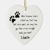 ペットロス記念碑 |個々のページ印刷 セラミックオーナメント (右)