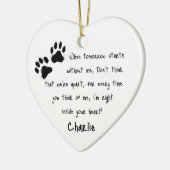 ペットロス記念碑 |個々のページ印刷 セラミックオーナメント (左)