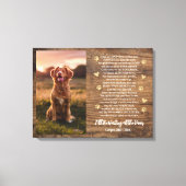 ペットロス・ドッグ待ち合わせ キャンバスプリント (正面)