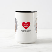 ペットロス・ドッグ記念記念キープサケ2写真カスタム2 ツートーンマグカップ (中央)