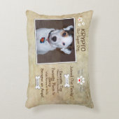 ペットロパーソナライズされたスを追加 アクセントクッション (正面(垂直))