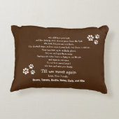 ペットロパーソナライズされたスを追加 アクセントクッション (裏面)