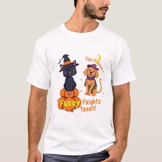 ペット不気味パーティー Tシャツ (正面)