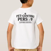 ペット中心の人 Tシャツ (裏面)