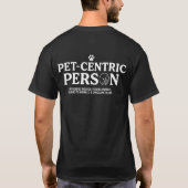 ペット中心の人 Tシャツ (裏面)