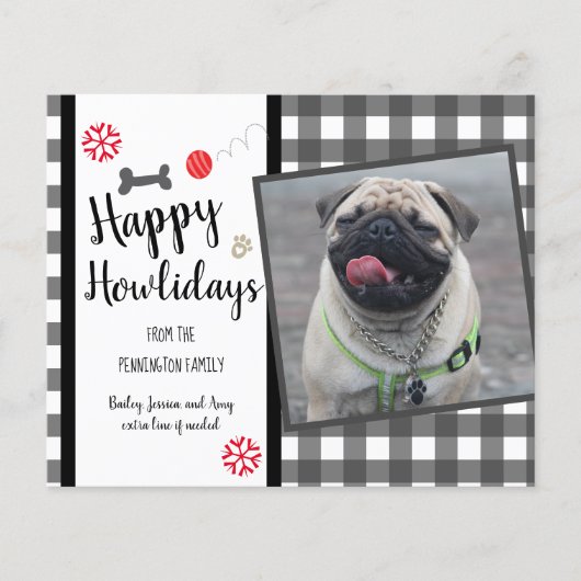 ペット予算クリスマスカード (正面)