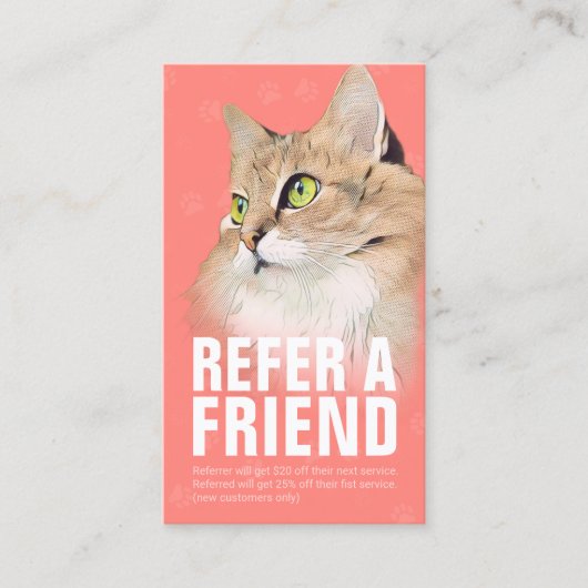 ペット介護着座入浴&グルーミング紹介カード 紹介カード (正面)