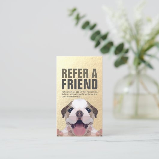 ペット介護着座入浴&グルーミング紹介カード 紹介カード (スタンド正面)