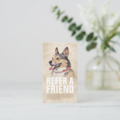 ペット介護着座入浴&グルーミング紹介カード 紹介カード (スタンド正面)