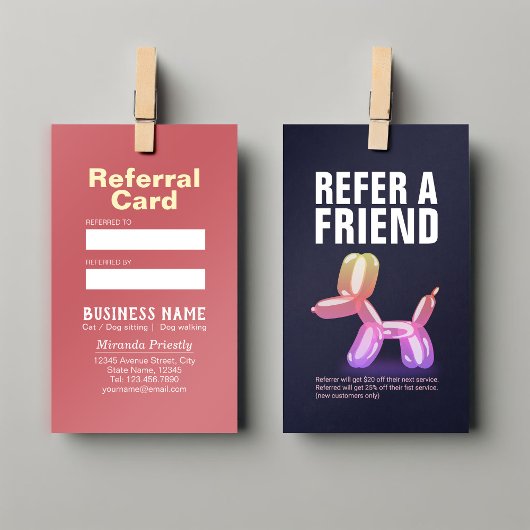 ペット介護着座入浴&グルーミング紹介カード 紹介カード