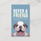 ペット介護着座入浴&グルーミング紹介カード 紹介カード (正面)