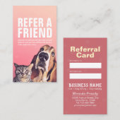 ペット介護着座入浴&グルーミング紹介カード 紹介カード (正面/裏面)