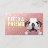 ペット介護着座入浴&グルーミング紹介カード 紹介カード (正面)