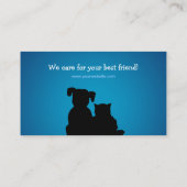 ペット付き添いのアニマル・ケアの獣医の名刺 名刺 (裏面)