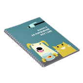 ペット付き添いのビジネス ノートブック (右側)