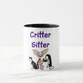 ペット付き添いのマグ マグカップ (中央)