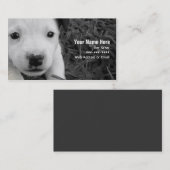 ペット付き添いの名刺-ジャックラッセルの子犬 名刺 (正面/裏面)