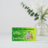 ペット付き添いの名刺 名刺 (スタンド正面)