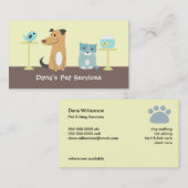 ペット付き添いの名刺 名刺 (正面/裏面)